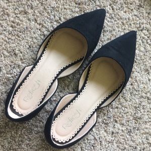 Black D’orsay Flats